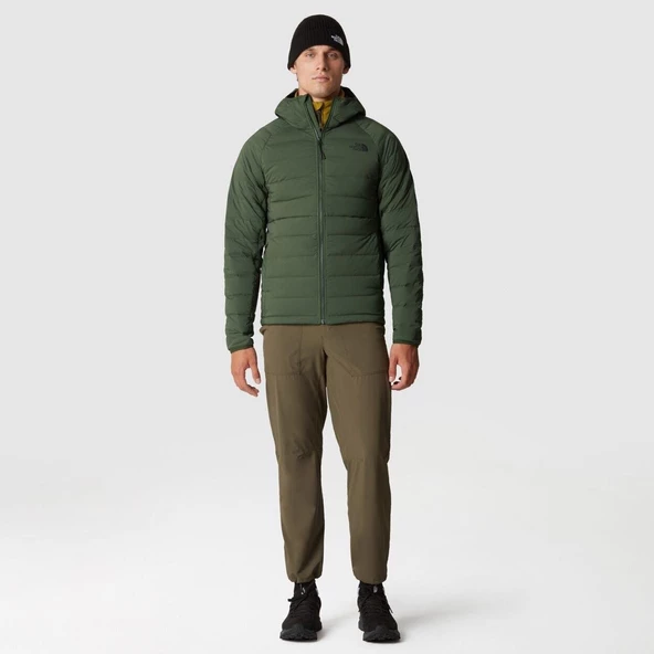 M BELLEVIEW STRETCH DOWN HOODIE Haki Haki XXL - 2
