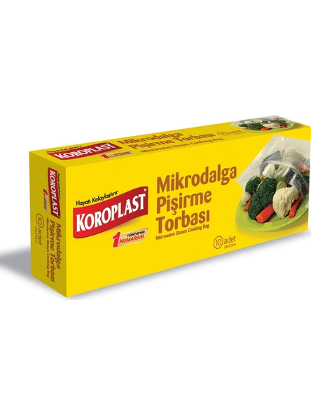 Koroplast Mikrodalga Pişirme Torbası 24 X 21.5 Cm 10 Lu x 12 Paket - Resim 2