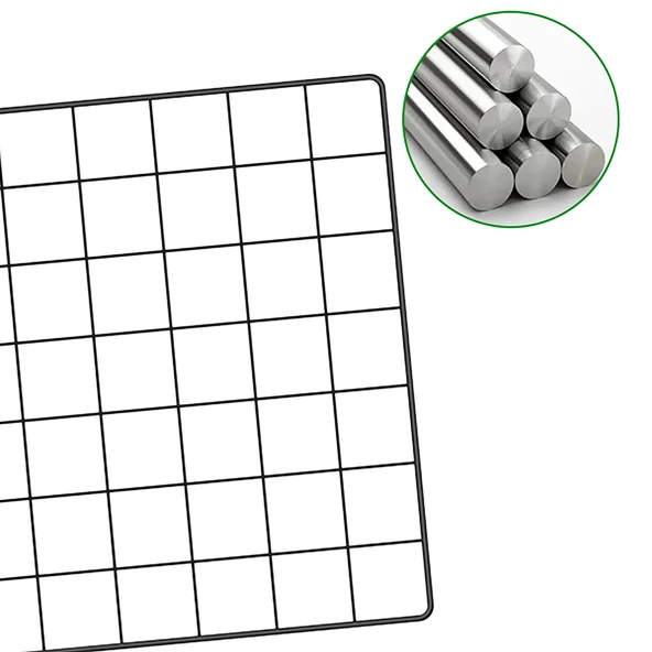 Aparatlı 3 Katlı Çelik Duvar Rafı - Dayanıklı ve Ayarlanabilir Tel Tasarım - 7