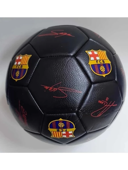 Lisanslı Tam Kadro Imzalı Barça Fc Barcelona 4 Astarlı El Dikişli 400 gr Futbol Topu No:5 Tüm Zemin - 2
