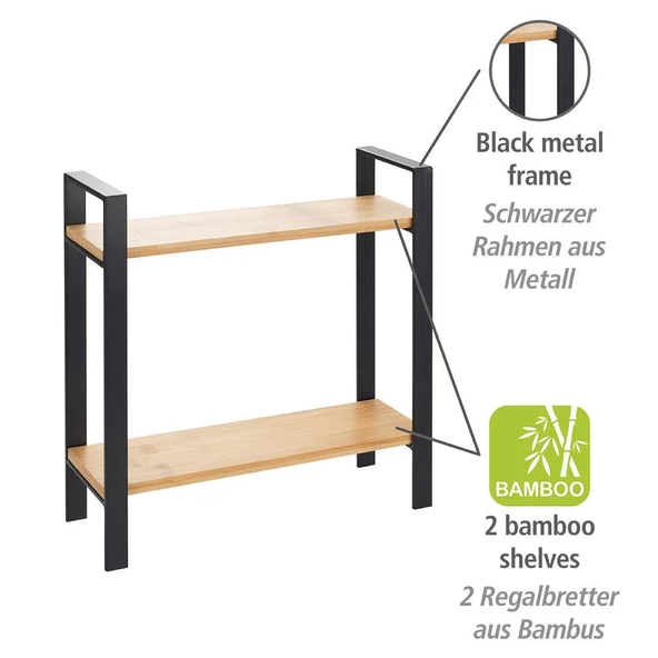 WENKO Metal Çerçeveli Bambu Mutfak rafı - 2