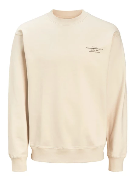 JPRBLACHAD BRANDING SWEAT CREW NECK LN SAND SAND L