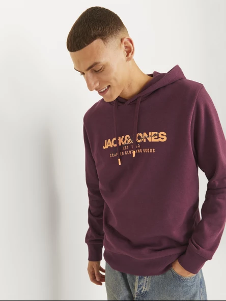 JJALVIS SWEAT HOOD Wine Wine L - 4