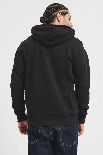 JORDAEMON SWEAT HOOD FST Black Black L - Resim 3