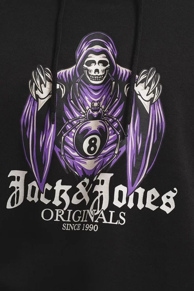 JORDAEMON SWEAT HOOD FST Black Black L - Resim 2