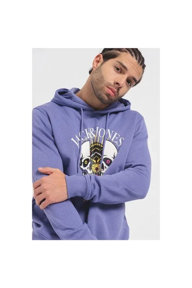 JORDAEMON SWEAT HOOD FST PURPLE PURPLE L - 4