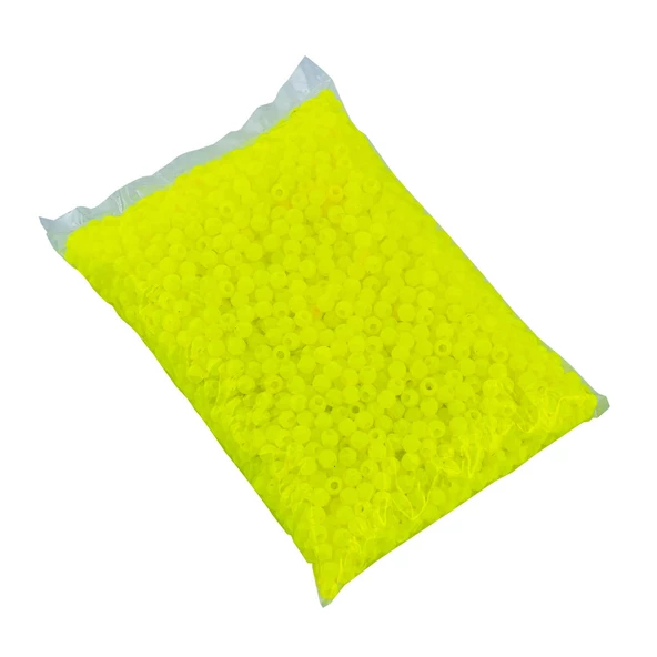 Yüzen Sazan Boncuğu - 10 MM - Neon Yeşili (1 KG)