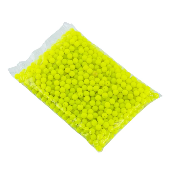 Yüzen Sazan Boncuğu - 14 MM - Neon Yeşili (1 KG)