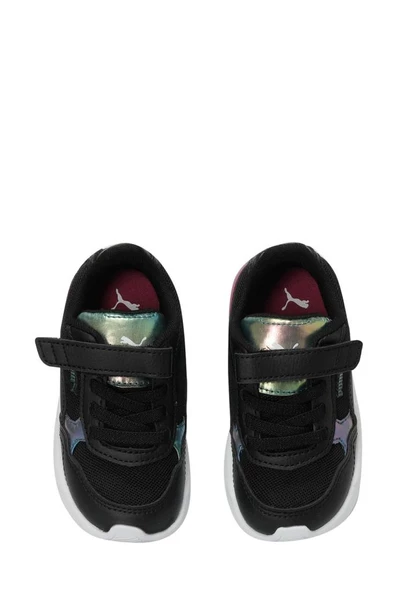 Puma X-ray Speed Lite Bouny Sky Ac INF 398007 02 Kız Çocuk Spor Ayakkabı Siyah-Yeşil 22-27 - 4