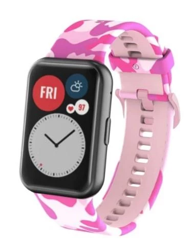 Huawei Watch Fit Desenli Silikon Kordon - 5