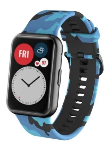 Huawei Watch Fit Desenli Silikon Kordon - 4
