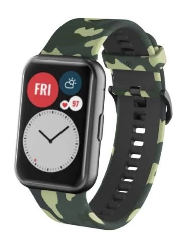Huawei Watch Fit Desenli Silikon Kordon - 2