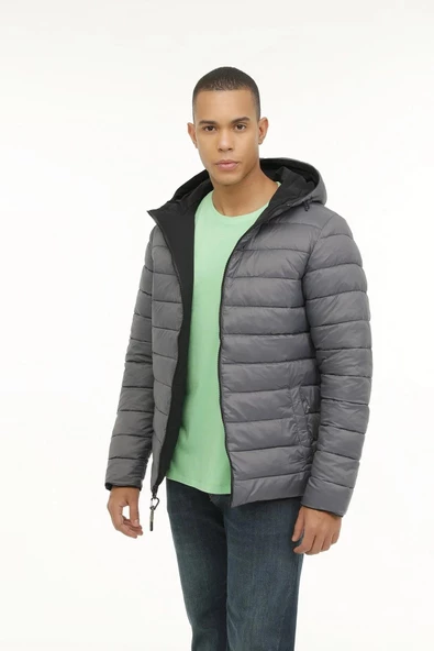 LUMBERJACK ML LUCAS COAT 1N55 4PR ÇİFT YÖNLÜ ERKEK MONT - 9