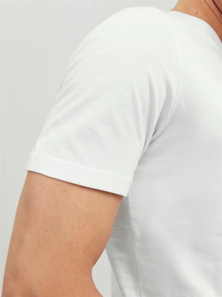 JJEORGANIC BASIC TEE SS O-NECK NOOS White White L - 4