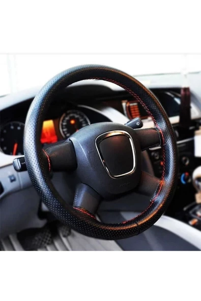 ucuzdukkan28 Mercedes 245 Uyumlu  Dikme Direksiyon Kılıfı İpli İğneli - Kırmızı - 2