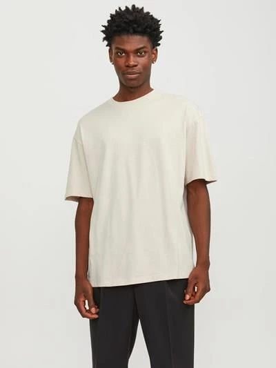 JJEBRADLEY TEE SS O-NECK NOOS Moonbeam Moonbeam M