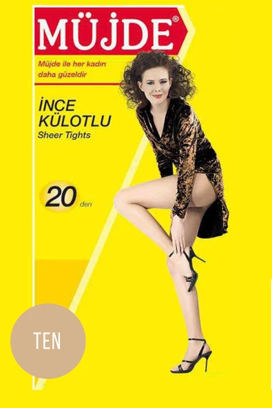 Müjde 20 Den İnce Külotlu Çorap 57 Ten