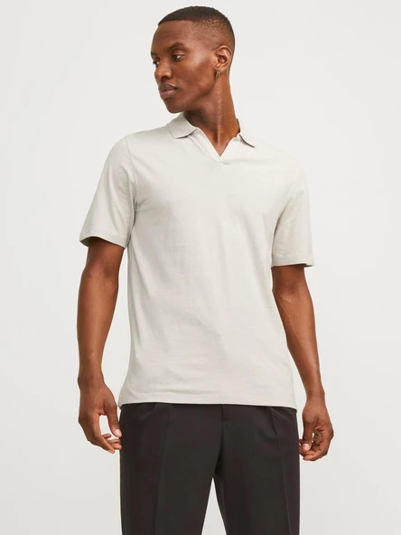 JJESUMMER LINEN POLO SS LN Crockery Crockery M