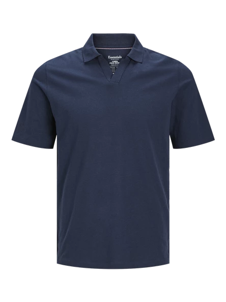 JJESUMMER LINEN POLO SS LN Navy Navy M - 2