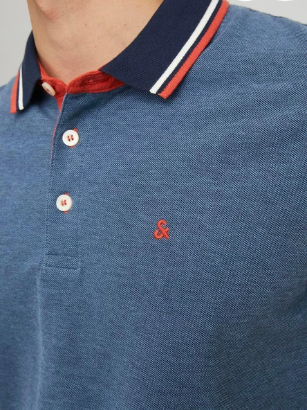 JJEPAULOS POLO SS NOOS BLUE BLUE XS - 4