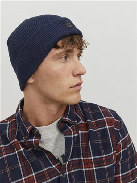 JACDNA BEANIE NOOS Navy Navy ONE SIZE - 4