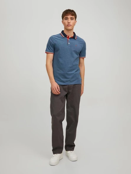 JJEPAULOS POLO SS NOOS BLUE BLUE XS - 6