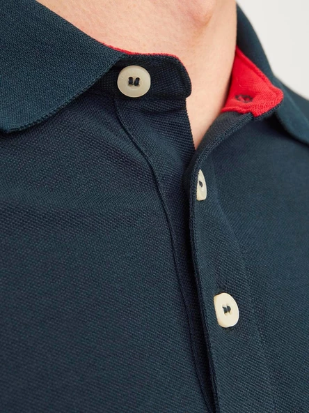 JJEPAULOS POLO SS NOOS Navy Navy XS - Resim 6