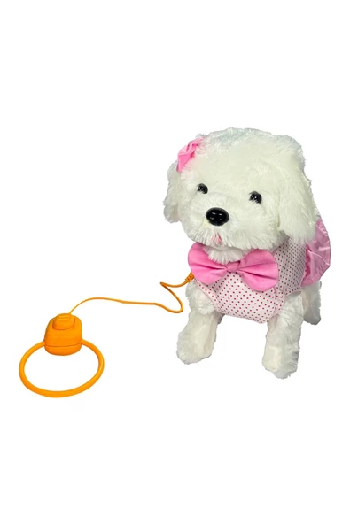 Tasmalı Yürüyen Pembe Fiyonklu Peluş Köpek ile Maceraya Atıl! - 4