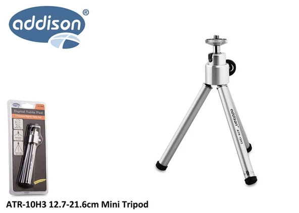 Telefon Tutucu Tripod  Kapalı 12.7 Cm Açık 21.6 Cm Addison ATR-10H3