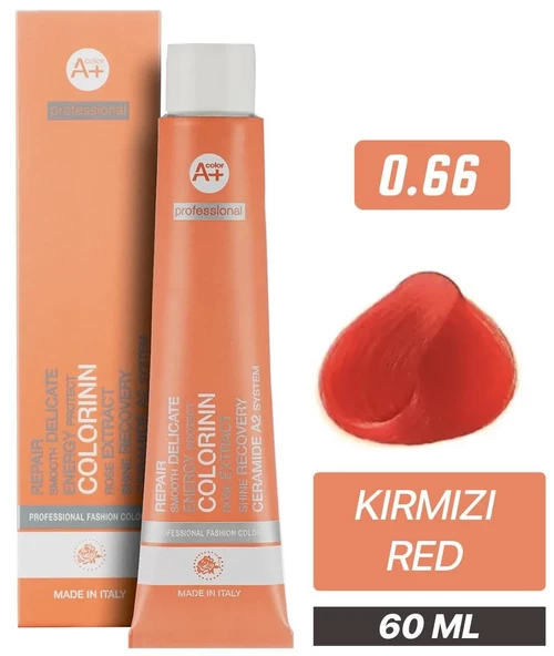 Colorinn Professional Tüp Saç Boyası 0.66 Kırmızı 60 ml