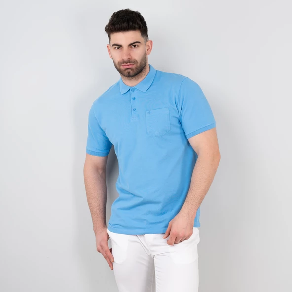 Polo Yaka Cepli Erkek T-Shirt