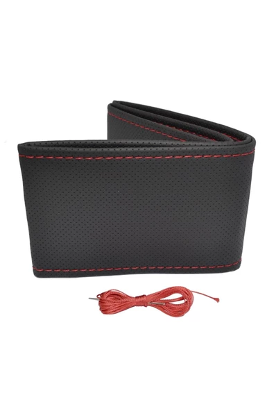 ucuzdukkan28 Volkswagen Volt Dikme Direksiyon Kılıfı İpli İğneli - Kırmızı