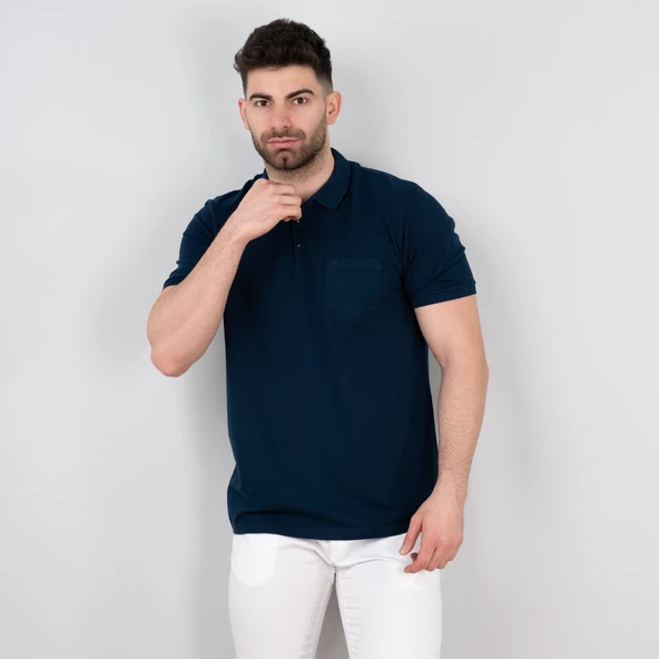 Polo Yaka Cepli Erkek T-Shirt - 5