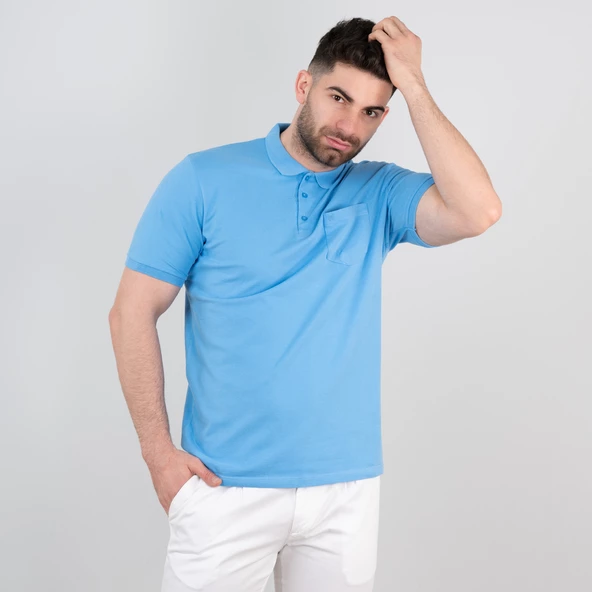 Polo Yaka Cepli Erkek T-Shirt - 4