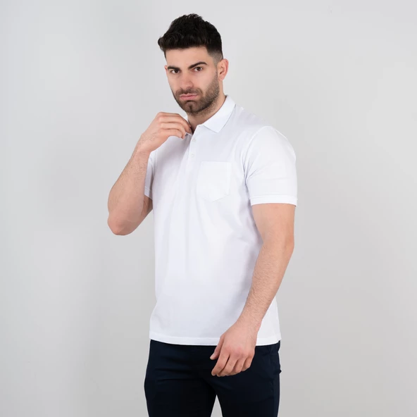 Polo Yaka Cepli Erkek T-Shirt - 8