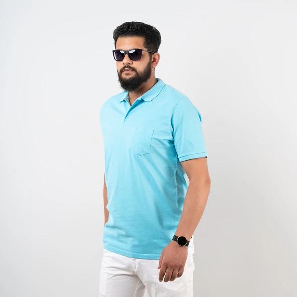 Polo Yaka Cepli Erkek T-Shirt - 11