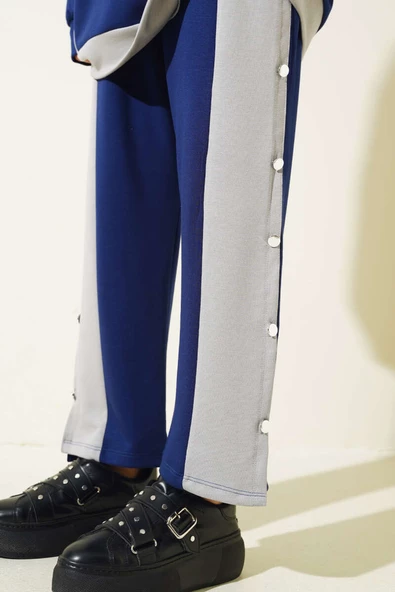 Loyşa Metal Düğme Detay İkili Takım Parlement - Resim 4