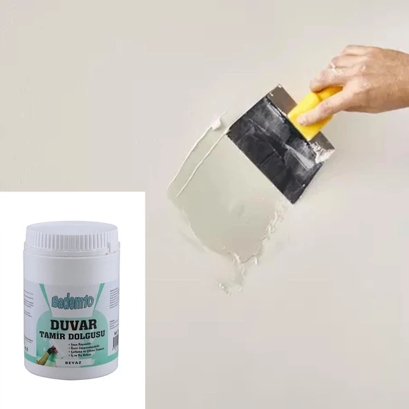 Duvar Tamir Dolgu Macunu Zemin Alçı Sıva Derin Boşluk Doldurucu Çatlak Onarıcı Giderici 1 Kg - 6