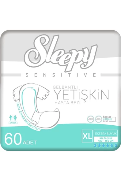 SLEEPY 2'li Xlarge Yetişkin Hasta Bezi 30x2 (60 ADET)