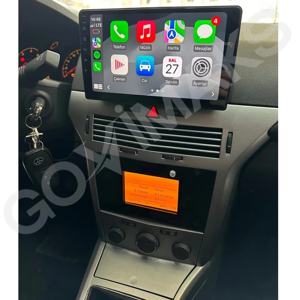 GOVİMAKS OPEL ASTRA H ÜSTE TAKILAN 2004-2013 2 GB RAM 32 GB HAFIZA ANDROID MULTIMEDIA TEYP - 4