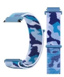 Samsung Active 2 40mm 44mm Huawei Gt2 42mm Uyumlu Kumaş Cırtlı Kamuflaj Kordon Kayış (20mm) - 3