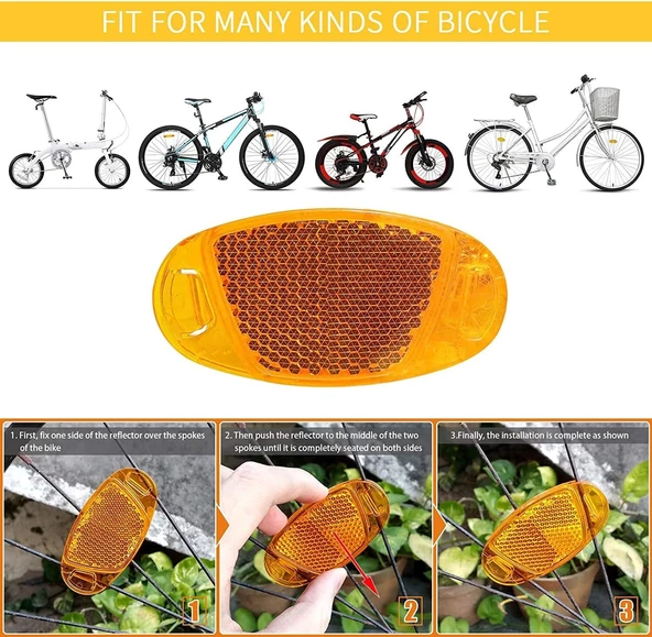 BİSİKLET ÇELİK ZİL YWS & REFLEKTÖR SETİ - 6