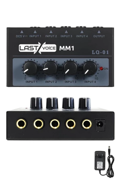 Lastvoice MM1 Mini Stereo 4 Kanallı Ses Mikseri - 2