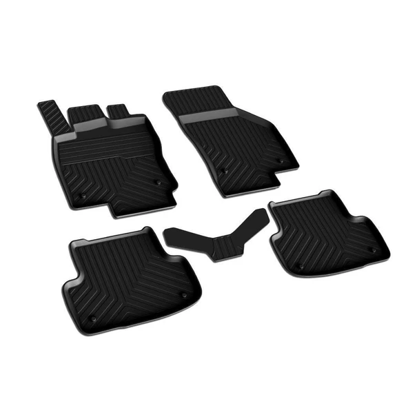 Audi A3 Ferrous 4D Havuzlu Kauçuk Paspas 2012-2020