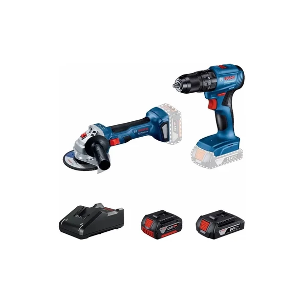 BOSCH PROFESSİONAL AKÜLÜ SET GWS 180-LI, GSB 185-LI, GBA 18V 2 AH, GBA 18V 4 AH, GAL 18V-40