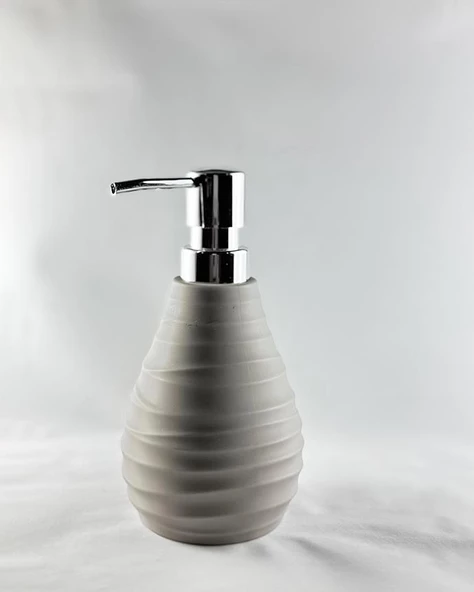Soft Touch Sıvı Sabunluk - Banyo Mutfak Sıvı Sabunluğu - Akrilik - 350 ML, Krem - 2