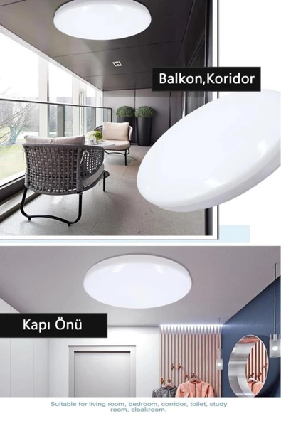 LEDVANCE LED PLAFONYER 12W IP44 SARI IŞIK - 4