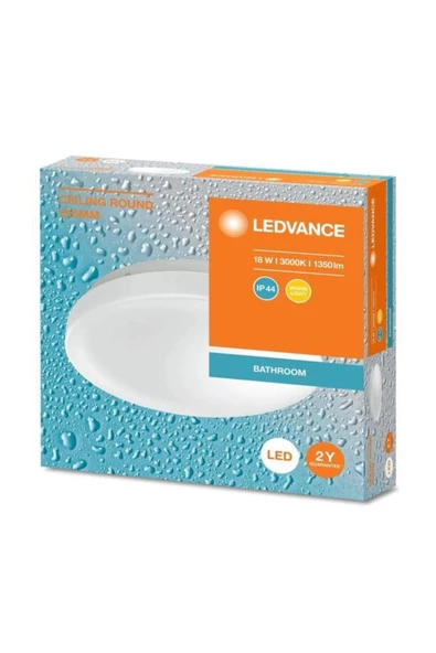 LEDVANCE LED PLAFONYER 18W IP44 SARI IŞIK