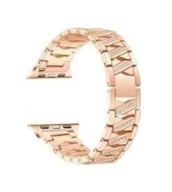 Apple Watch 1 2 3 4 5 6 Se 38/40 mm Uyumlu Paslanmaz Çelik Taşlı Kordon Kayış