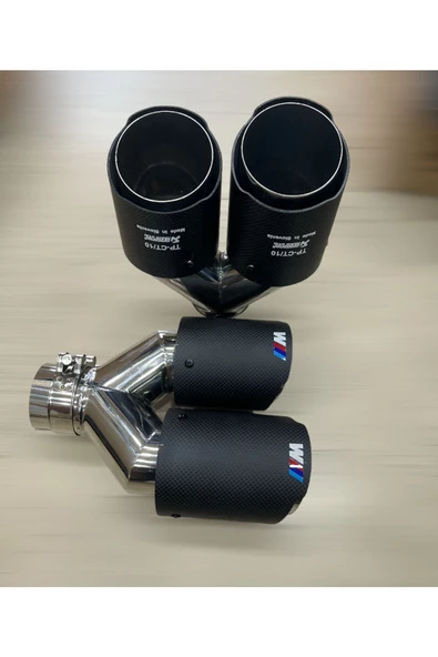 NESS EXHAUST SYSTEMS 90 LIK İTHAL LOGOLU EGZOZ UCU ÇİFTLİ SET